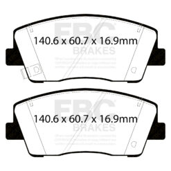 EBC Greenstuff 2000 Brake Pad Set (FRONT) DP22358 - Image 2