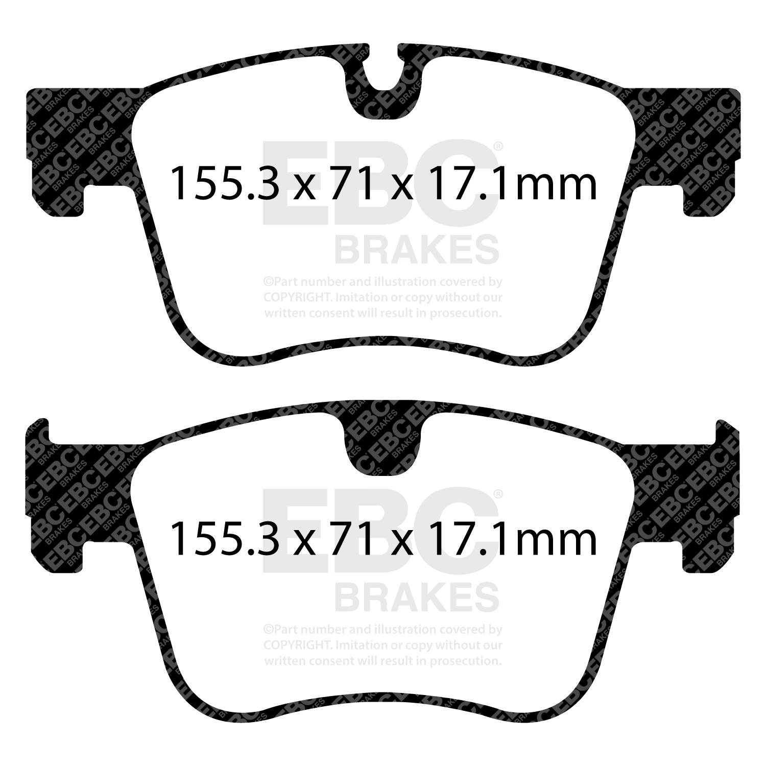 EBC Greenstuff 2000 Brake Pad Set (FRONT) DP22359 - Image 2