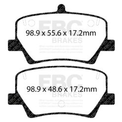 EBC Ultimax OEM Replacement Brake Pad Set DPX2366 [Rear] - Image 2