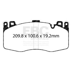 DP42370R EBC Yellowstuff Street and Track Brake Pad Set [Front] - Image 2