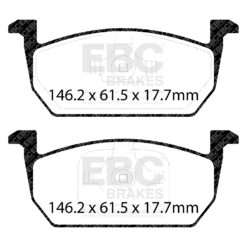EBC Ultimax OEM Replacement Brake Pad Set DPX2374 [Front] - Image 2