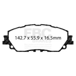 EBC Ultimax OEM Replacement Brake Pad Set DPX2378 [Front] - Image 2