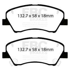 Alternative view of EBC Ultimax OEM Replacement Brake Pad Set DPX2381 [Front]