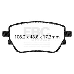 Alternative view of EBC Ultimax OEM Replacement Brake Pad Set DPX2389 [Rear]