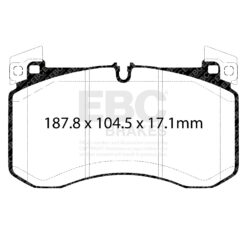 EBC Ultimax OEM Replacement Brake Pad Set DPX2409 [Front] - Image 2