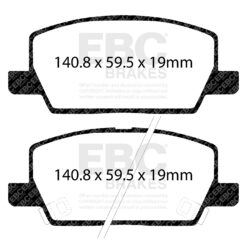 EBC Ultimax OEM Replacement Brake Pad Set DPX2420 [Front] - Image 2