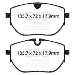 EBC Ultimax OEM Replacement Brake Pad Set DPX2433 [Front] - Image 2