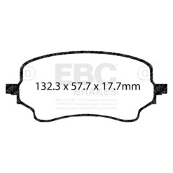 EBC Ultimax OEM Replacement Brake Pad Set DPX2441 [Front] - Image 2
