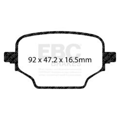 Alternative view of EBC Ultimax OEM Replacement Brake Pad Set DPX2473 [Rear]