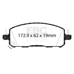 Alternative view of EBC Ultimax OEM Replacement Brake Pad Set DPX2535 [Front]