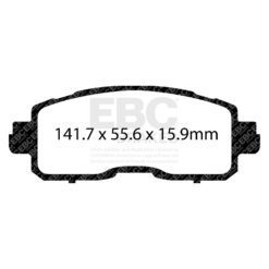 EBC Ultimax OEM Replacement Brake Pad Set DPX3011 [Front] - Image 2