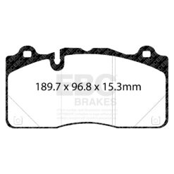 DP43050R EBC Yellowstuff Street and Track Brake Pad Set [Front] - Image 2
