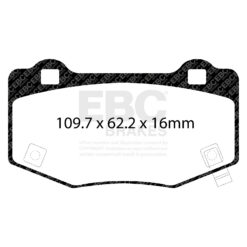 DP43056R EBC Yellowstuff Street and Track Brake Pad Set [Rear] - Image 2