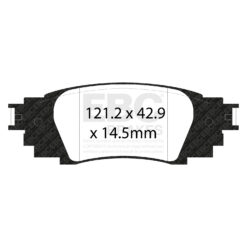 Alternative view of EBC Ultimax OEM Replacement Brake Pad Set DPX3080 [Rear]