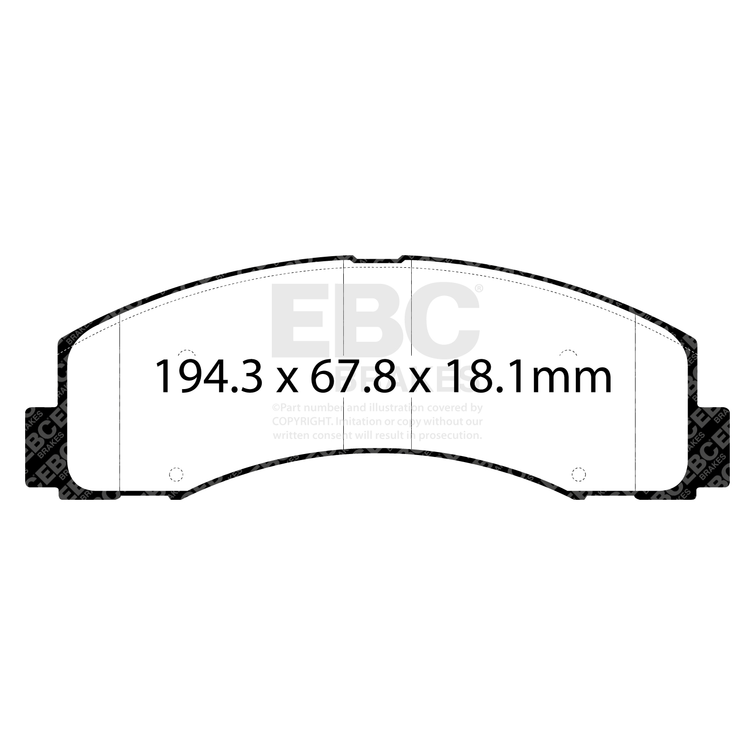EBC Greenstuff Brake Pads - DP63088 - Image 2