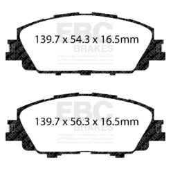 Alternative view of EBC Ultimax OEM Replacement Brake Pad Set DPX3099 [Front]