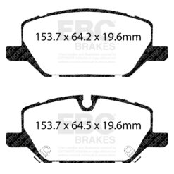 Alternative view of EBC Ultimax OEM Replacement Brake Pad Set DPX3117 [Front]