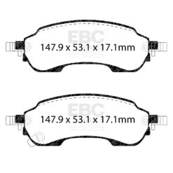 Alternative view of EBC Ultimax OEM Replacement Brake Pad Set DPX3151 [Rear]