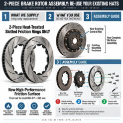 Important: this product is supplied as the outside rotor/ring only for the front axle set. The aluminium bell/hat is not included.